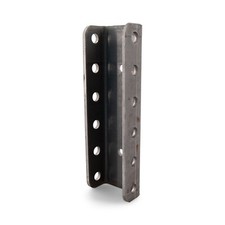 Trailer Pintle Military Hitch Adjustable Weld On Channel Mount Bracket 12 Hole