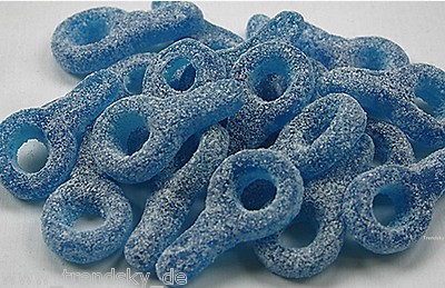 Menge wählbar ! Saure Blaue Schnuller Fruchtgummi Zungenfärbend Weingummi Sauer