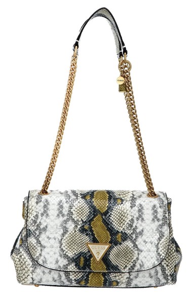 Guess Cosette Convertible Xbody Flap Schultertasche Tasche Yellow Multi-image