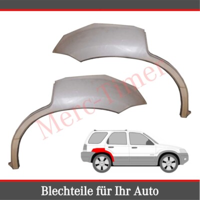 Ford Maverick 2001-07 5-Türig Kotflügel Reparaturblech Paar Radlauf Hinten L+R