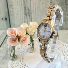 SEIKO Lukia Watch 1B35-0AH0 Radio Solar Floral Pattern Limited Check description