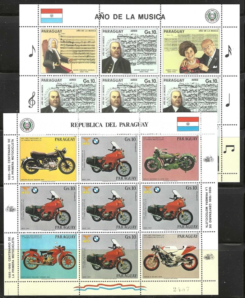 PARAGUAY STAMPS #2152... C640 -- AIRS (7) SETS + (6)SS + (4) MS  -- 1978  - MINT - Image 4 of 4