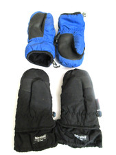 Scott and Auclair Blue and Black Winter Mittens Toddler Size 1-2  2-3