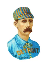 Detroit Wolverines Deacon White 2.8 x 1.8 inches Reproduction - BRAND NEW