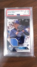 2016 Topps Holiday Relics #R-BS Blake Snell RC-Rookie graded PSA 8 *Pop. 1 RARE*