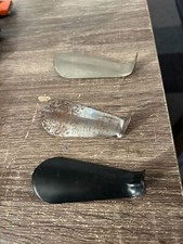 Lot of 3 Vintage Advertising United States 2 Metal 1 plastic Shoe Horns