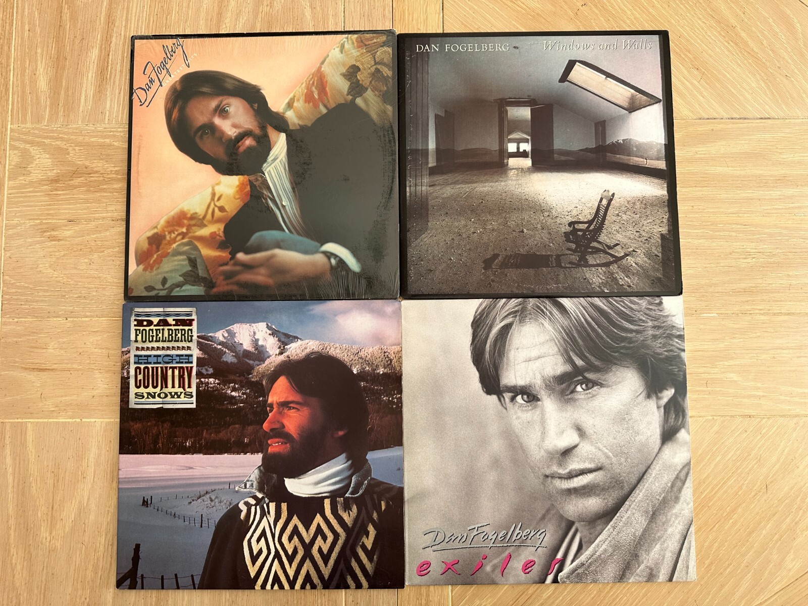 Dan Fogelberg vinyl LP lot- Greatest Hits -Windows - High Country Snows - Exiles