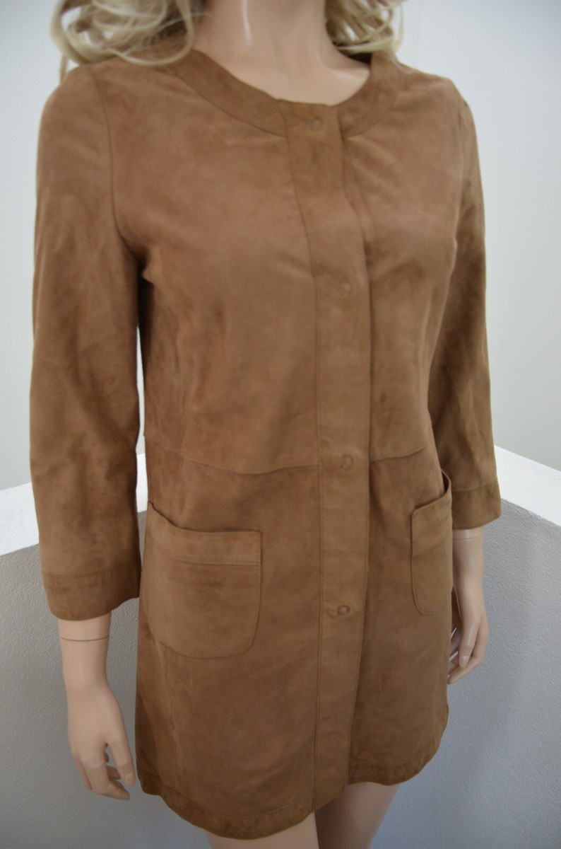 La Compagnia Delle Pelli echt Leder Leather Pelle Jacke Mantel 