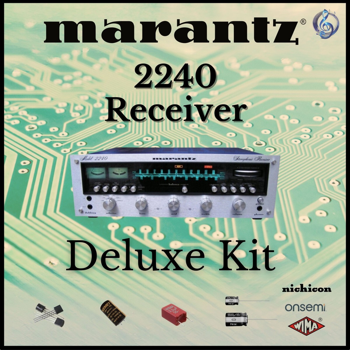 Marantz 2240 Receiver Deluxe Upgrade Kit Genuine Parts Restoration