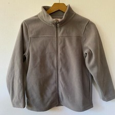 Outdoor Kids Fleece Jacket Kids Large Gray Pockets Full Zip
