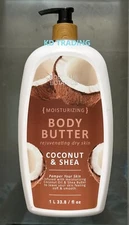 BODYPLUS BOTANICS ~ COCONUT & SHEA BUTTER Moisturizing Rejuvenating BODY BUTTER