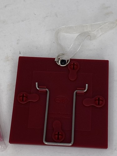 Creative Memories Mini Photo Frame Ornaments Set of 3 Red & Candy Cane Holiday - Picture 5 of 5