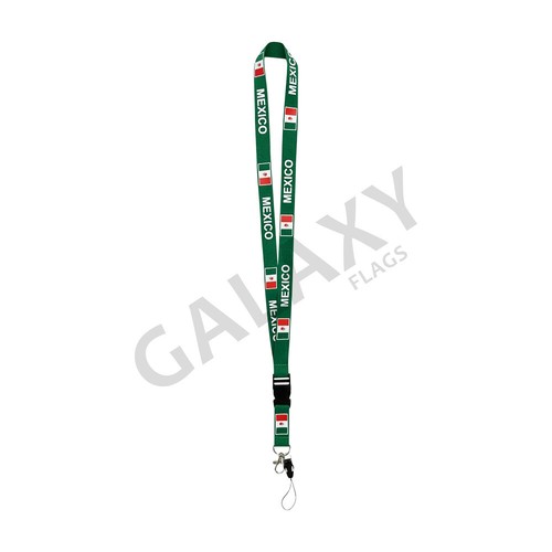 Mexico Lanyard / Mexico Flag Lanyard - Picture 4 of 4