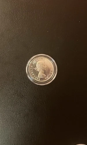 1964 Canada 50 Cents Half Dollar Silver Coin, Queen Elizabeth II Uncirculated