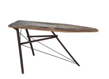 Antique Vtg Primitive Wooden Folding Ironing Board 55 x 14"