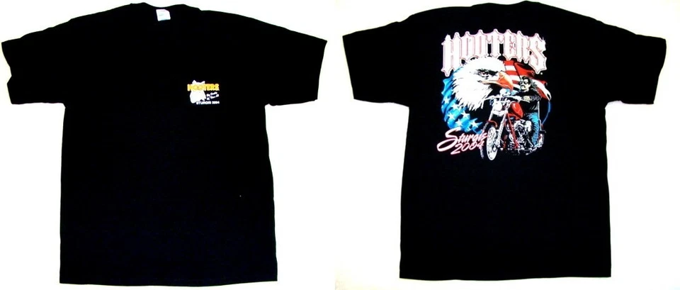 Camiseta Lg Hooters Strugis Bandera Roja Delfín Pantalones Cortos Bandana Juego de Rol Disfraz Foto 3 de 4