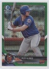 2018 Bowman Chrome Prospects Mega Box Green Mojo Refractor 54/99 Pete Alonso 0ks