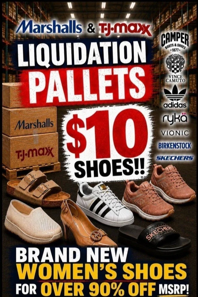 LIQUIDATION PALLET FIRE SALE!! $10 BRAND NEW WOMEN'S SHOES!!