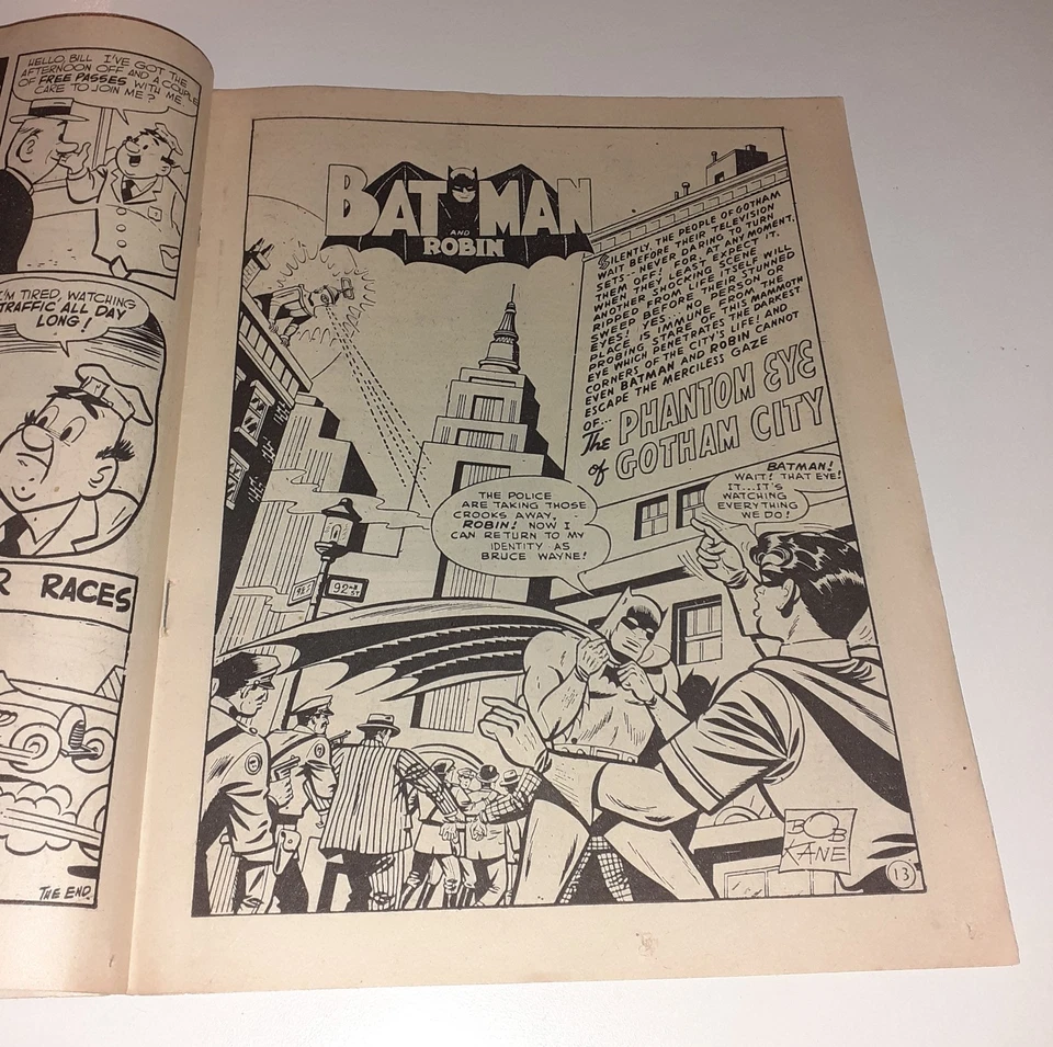 SUPER ADVENTURE COMIC no.43 UK 1954 Golden-Age Superman Batman ORIGINAL COVER VF - Image 4 of 4