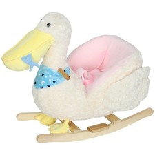 Baby Rocking Horse, Kids Ride-On Pelican Rocking Horse for Toddlers 18-36