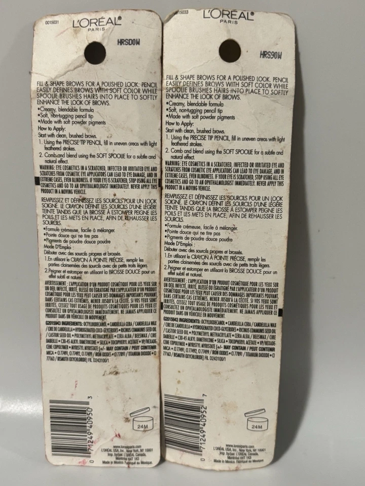 2X L'Oréal Paris Age Perfect Brow Pencil, Soft Brown -  with Vitamin E #202/#206 - Image 4 of 4