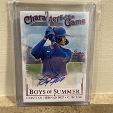 2024 Boys of Summer - Characters of the Game Auto Cristian Hernandez /49  Red
