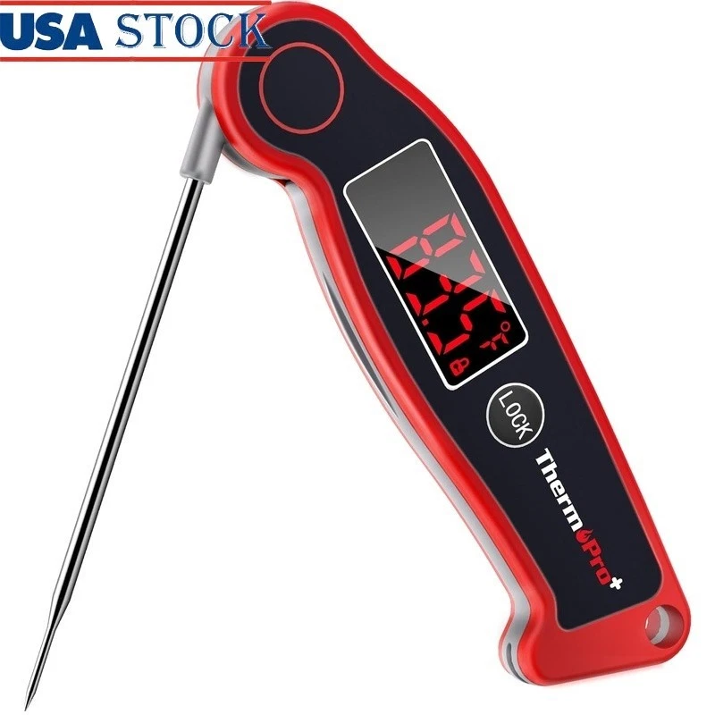 Ultra Fast Accurate Digital Meat Thermometer W/ Waterproof Design Lock Function