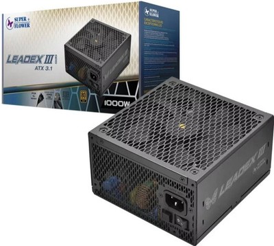 Super Flower Leadex III ATX 3.1 1000W  SF-1000F14GE 80+ Gold Power Supply Black