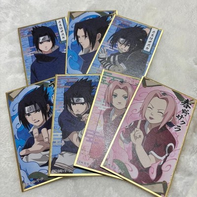 Naruto Hanae Fuda Shikishi Collection Sasuke Sakura Unused