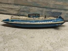 Vintage 1930s Wolverine Wind Up Tin Litho Submarine Toy Made in Pittsburgh PA