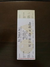 Holly Cole 2006, Toronto Roy Thompson Hall Original Concert Ticket Stub