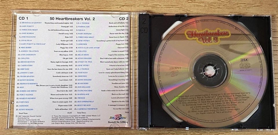 50 Heartbreakers Vol. 2 - 2 CD - Zustand sehr gut - Bild 3 von 4