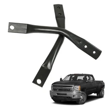  2Pcs Front Bumper Bracket Black Driver and Passenger Side Replacement
