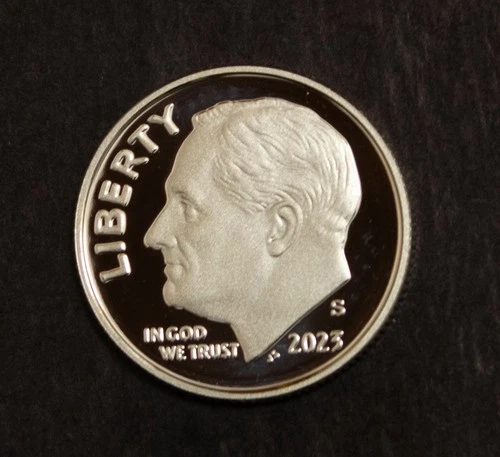 2023 S Roosevelt Dime  Gem Proof 99.9% Silver    Lot 4884