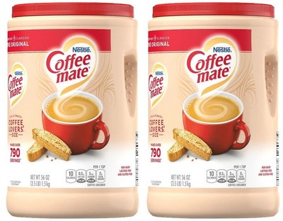 Coffee Creamer Powder Original Nestle Coffee Mate  Flip-Top 56-oz  2/packs