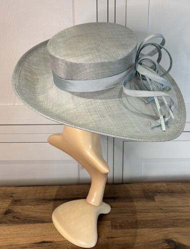 Sombrero de tela John Charles Mint Sinamay boda madre invitada carreras evento fiesta - Imagen 12 de 24