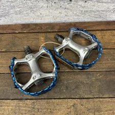 SE Racing BMX 9/16 Platform Pedals Blue Alloy Cages Reflectors Pair 415g VP