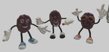 Vintage 1987 California Raisins Calrab Applause Figures 5.5" Bendable Set of 3