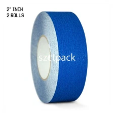2 Rolls Dark Blue Non Skid Tape - 2" X 60FT Tape - 60 Grit - Dark Blue Anti Slip