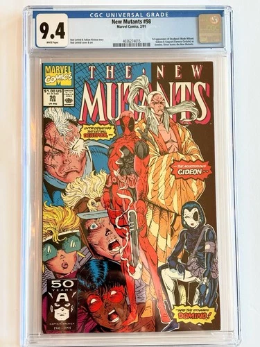 The New Mutants #98 (Marvel Feb. 1991) 9.4 Grade CGC 1st Deadpool Key