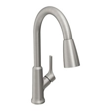 Elkay LK1410LS Single-Handle Pull-Down Spray Kitchen Faucet Lustrous Steel