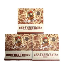 Dr. Squatch 3x Root Beer Bricc Natural Soaps 5oz  Limited Edition NEW Rootbeer