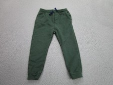 Felpa Petit Bateau bambino 5 verde cotone pantaloni jogger coulisse casual morbida