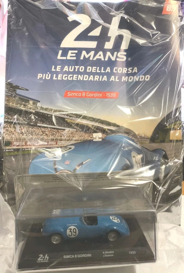 24h Le Mans Collection - Simca 8 Gordini 1939 - nr 83. Modellino 1/43 Die Cast - Immagine 2 di 4
