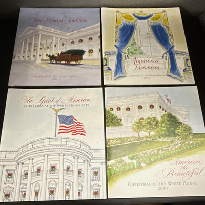 President Donald Trump Collectible Christmas at the White House Books 2017-2020