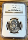 1958 Franklin Half Dollar, NGC MS64. Flashy Coin. Free Shipping. ￼
