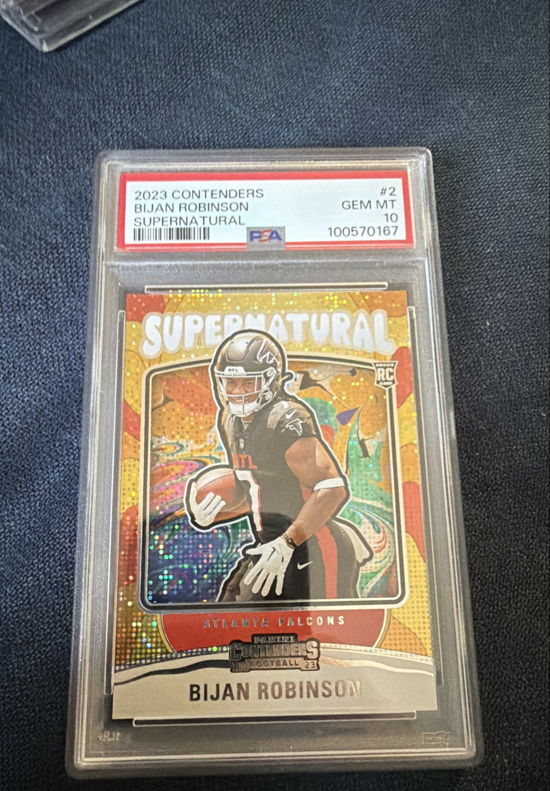 Bijan Robinson Panini Contenders Supernatural #2 Base