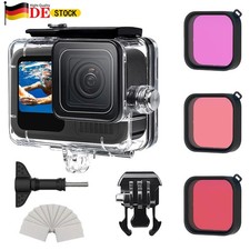 GoPro Gehäuse Wasserdicht für 9-12 mit Unterwasser-Farbfilter set Tauchzubehör 