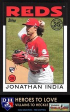 2021 Topps Update 1986 35th Anniversary Jonathan India #86B-19 Reds