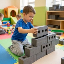 Foam Bricks Building Blocks for Kids Lightweight EVA Soft Early Learning Fake